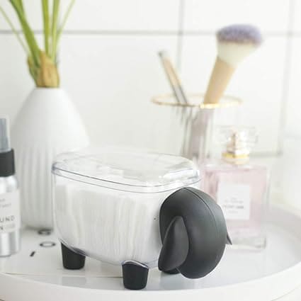 Acrylic Sheep Storage Box, Multifunctional Creative Storage Box, Dustproof Desktop Organizer, Cosmetic Cotton Storage Box, Cute Jewellery Organizer, Transparent Swab Storage Box, ABS Toothpick Organizer, Cotton Swabs Container Acrylic Sheep Storage Box, Multifunctional Creative Storage Box, Dustproof Desktop Organizer, Cosmetic Cotton Storage Box, Cute Jewellery Organizer, Transparent Swab Storage Box, ABS Toothpick Organizer, Cotton Swabs Container